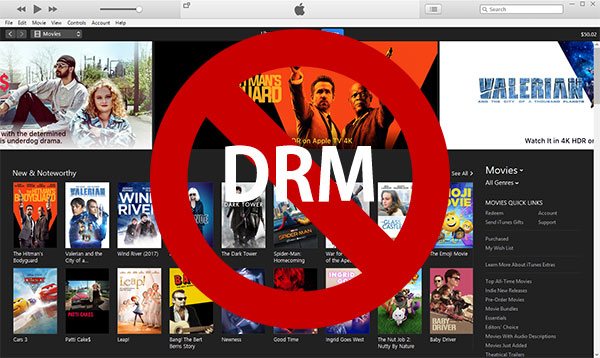 iTunesムービーからDRM保護を解除