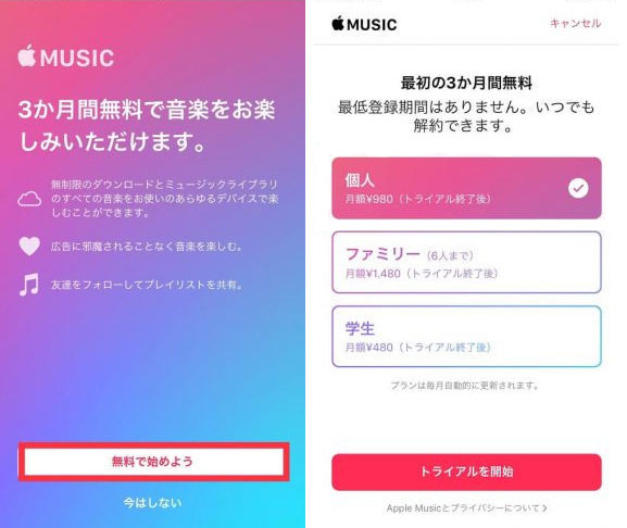 Apple Musicファミリープランに参加