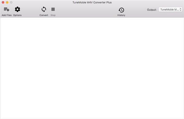 TuneMobie M4V Converter Plus（macOS）のインターフェース